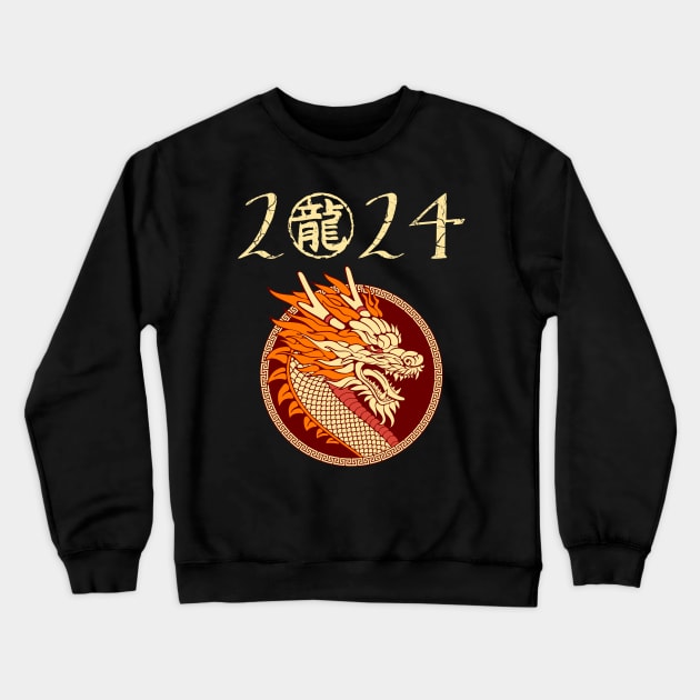 2024 - Chinese Year of the Dragon Crewneck Sweatshirt by Blended Designs